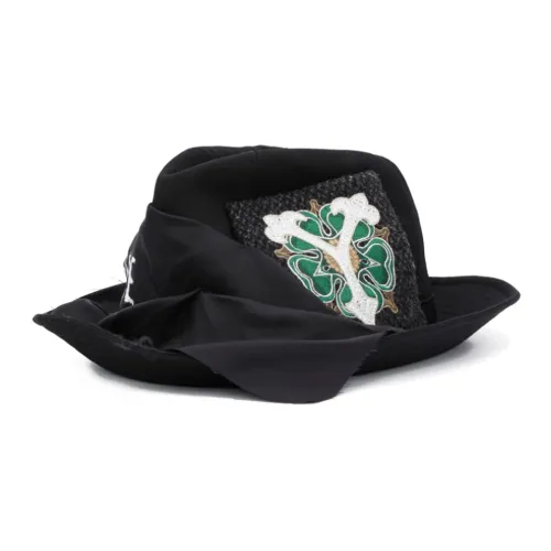 Yohji Yamamoto Шерсть Шляпы Мужские Черные