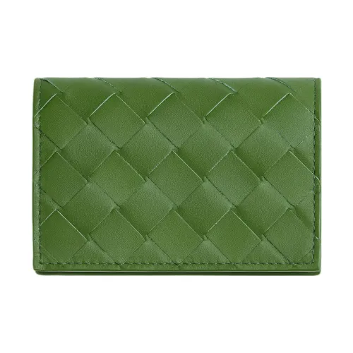 Bottega Veneta Кошелек из коровьей кожи держатель для карт мужской цвет авокадо-зеленый