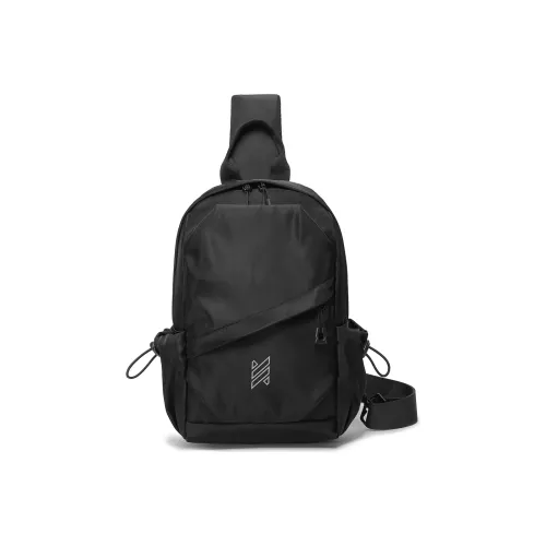 NOMK Oxford Workwear Bag Sling Bag Backpack Shoulder Bag Medium Unisex Black Gray NOMK Оксфорд Рабочая Сумка Слинг Сумка Рюкзак Сумка через плечо Средний Унисекс Черный Серый