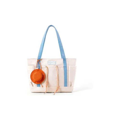 MIFFY Нейлоновая сумка-тоут сумка для покупок сумка через плечо женская экрю светло-синий