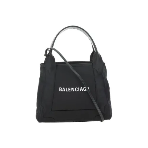Balenciaga Темно-синий Нейлоновая Сумка через плечо Сумка Женская Черная