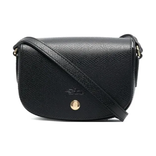LONGCHAMP Épure Коровья кожа Седло Сумка Сумка через плечо Женская Черная
