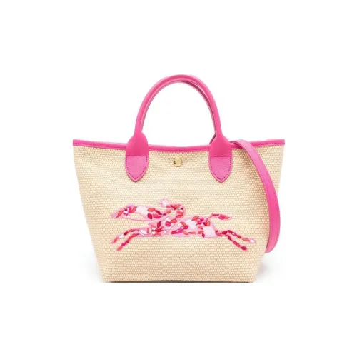 LONGCHAMP Le Pliage Холщовая сумка сумка-корзина сумка через плечо сумка соломенная сумка маленькая женская персиково-розовая