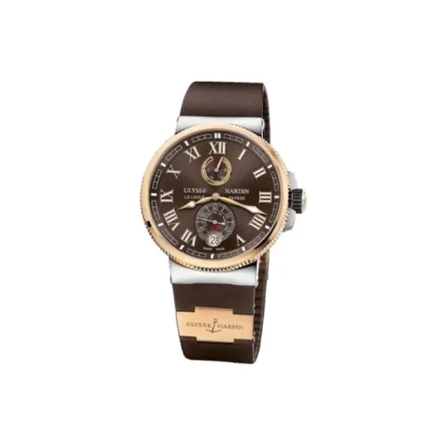 ULYSSE NARDIN Автоматический механический часы для мужчин Nautical Collection, 43 мм, кофейного цвета