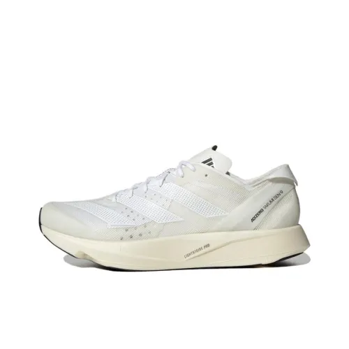 Adidas Adizero Takumi Sen 9 Low Топ Карбоновая плита Беговые кроссовки Унисекс Серый Белый