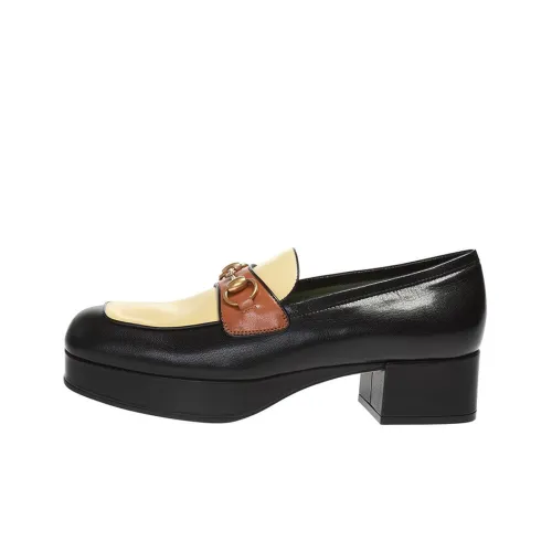 GUCCI Платформа Обувь Женская Черная Желтая