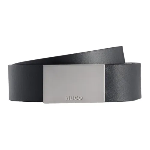 Hugo Boss Ремни из коровьей кожи, черные, мужские