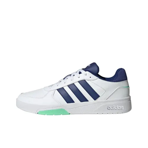 ADIDAS NEO Courtbeat Slip Resistant Abrasion Resistant Низкий Топ Скейтборд Кроссовки Мужские Белый Синий
