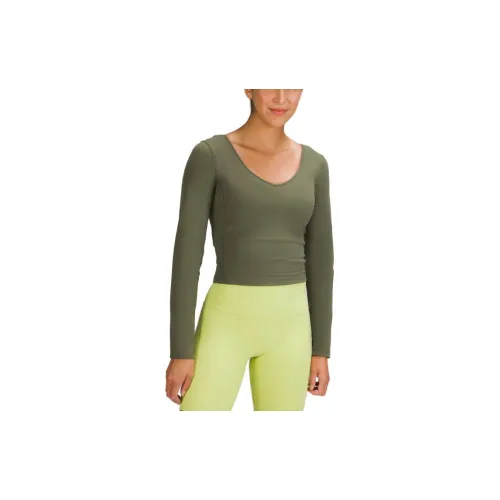 Lululemon Align Коллекция Карго Коричневый Женские Йога T-Рубашки