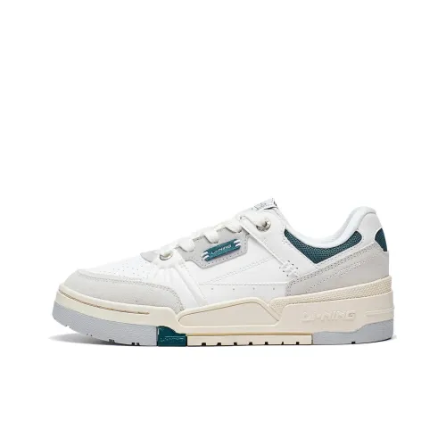 LINING Journey 1,5 Противоскользящие Устойчивые к износу Низкие Кроссовки для скейтбординга Женские Белые Серые Зеленые