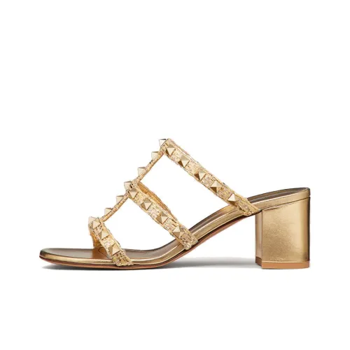 Valentino Слипоны Женские Золотые