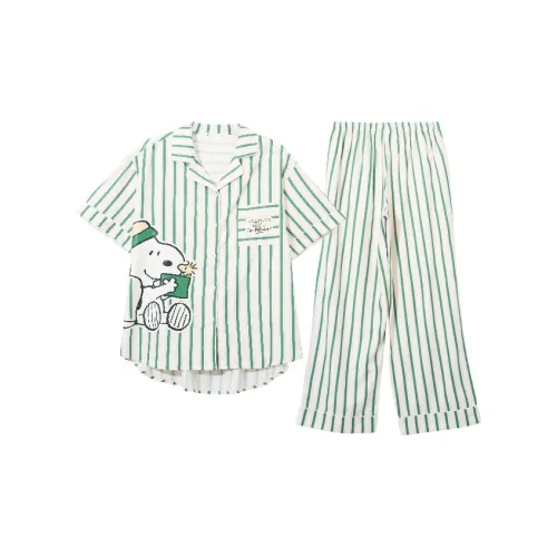 GUKOO Жевательные конфеты Зеленый Женские Пижамные комплекты