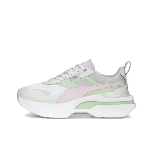 PUMA Kosmo Rider POP Low Топ Спортивная повседневная обувь Женская Белый Зеленый
