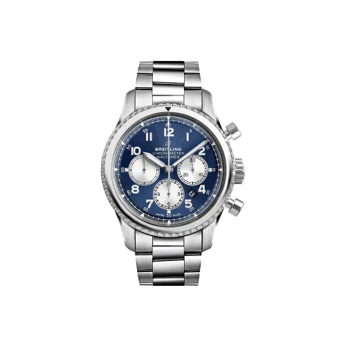 Breitling Aviation Chronograph Collection Автоматический механический механизм Мужские часы Часы Синий циферблат