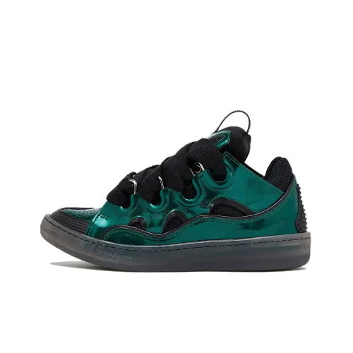 Lanvin Curb Low Топ Стильные Скейтбординги Женские Зеленый Черный