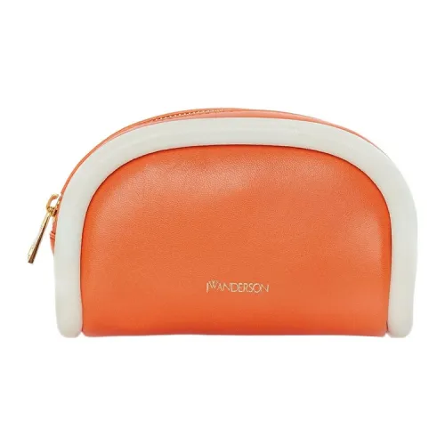 JW Anderson Sheepskin Wallet Clutch Small Women's Orange White JW Anderson Овчина Кошелек Клатч Маленький Женский Оранжевый и Белый