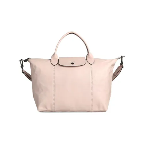 LONGCHAMP Le Pliage Cuir Овчина Пельмени Сумка Женская Светло-Розовая