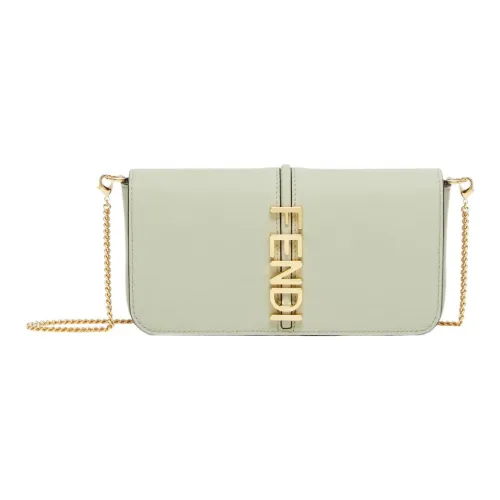 FENDI fendigraphy Кожа Кошелек Стандартный Женский Зеленый