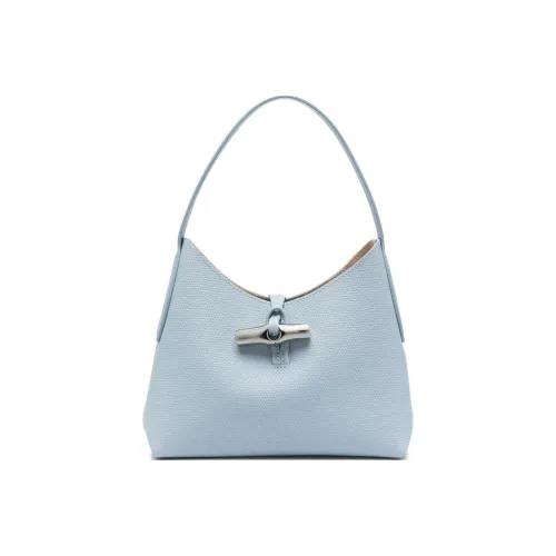 LONGCHAMP Roseau Кожа Плечевая сумка Женская Облачно-синий