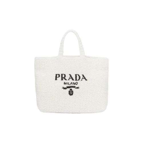 PRADA Солома Прутья ивы And Рафия Сумка Обычный Women's White