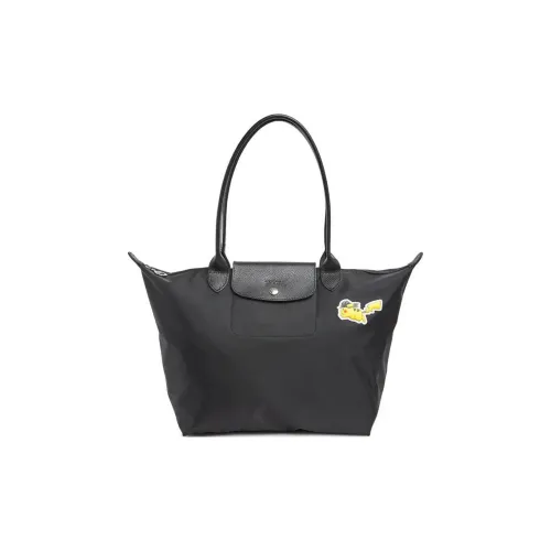 LONGCHAMP x Pokémon Холщовая сумка сумка через плечо женская черная