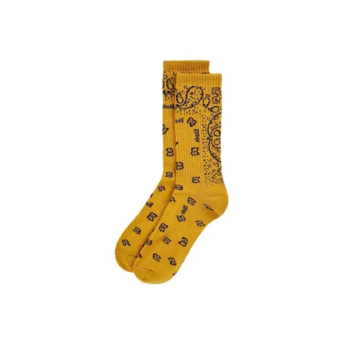 RHUDE Горчичный Желтый Мужской MID Носки до икры