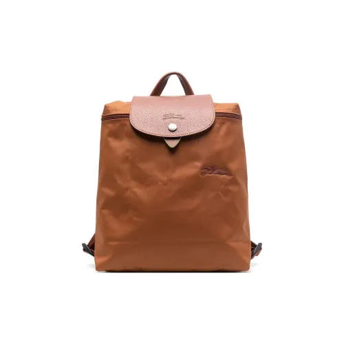 LONGCHAMP Le Pliage Green Коровья кожа Комбинированный Рюкзак Мини Женские Коричневый