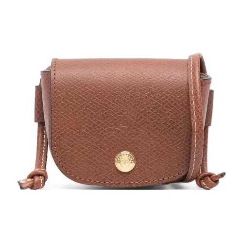 LONGCHAMP Сумка через плечо из коровьей кожи кошелек для монет стандартный женский коричневый