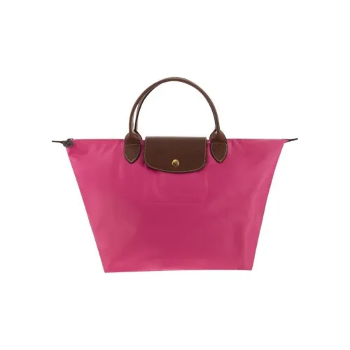 LONGCHAMP Le Pliage Корова Кожа Пельмени Сумка Средний Женский Розовый