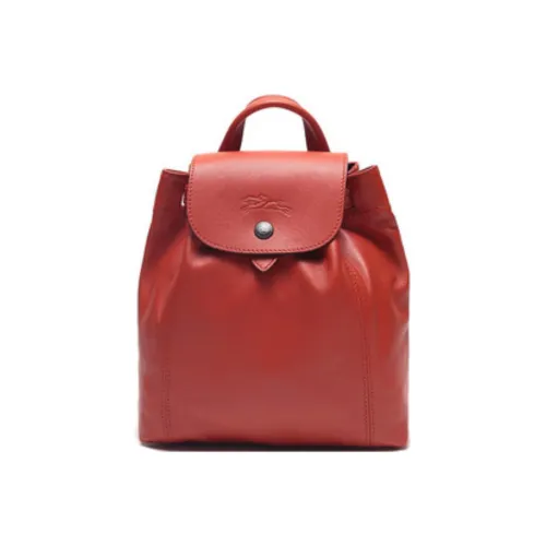 LONGCHAMP Le Pliage Cuir Овчина Рюкзак Мини Женский Ржаво-Красный