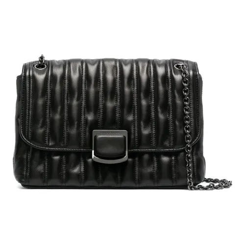 LONGCHAMP Brioche Овчина Сумка через плечо Сумка на плечо Средняя Женская Черная