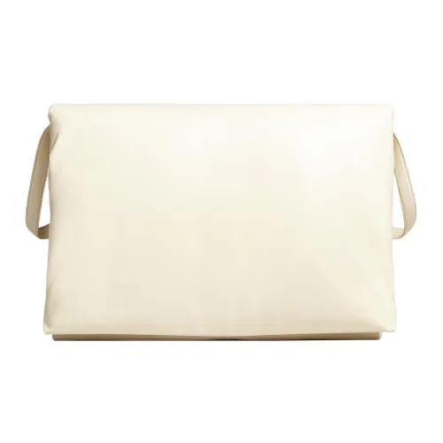 MARNI Телячья кожа Портативный Crossbody Сумка Сумка через плечо Женская Белая