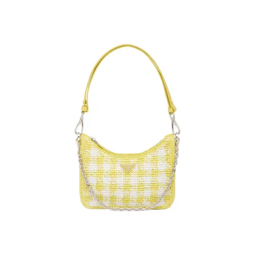 PRADA RE Edition Солома Прутья ивы And Рафия Сумка сумка через плечо Женские Помело Зеленый