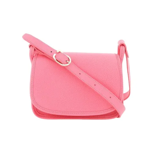 LONGCHAMP Le Foulonné Коровья кожа Сумка через плечо Маленькая Женская Розовая