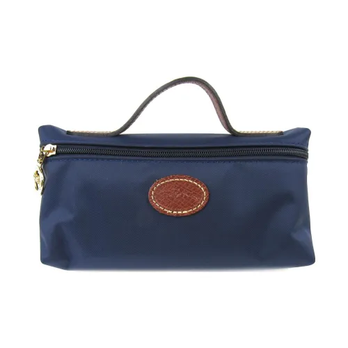 LONGCHAMP Le Pliage Холст Портативный Косметичка Клатч Унисекс Морской Синий