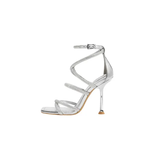 MICHAEL KORS Imani One Ремешок Сандалии 10 см Женские Серебряные