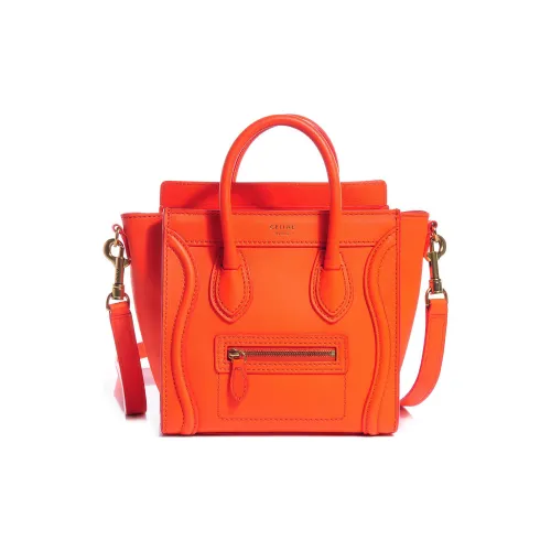 CELINE Сумка из коровьей кожи сумка через плечо сумка через плечо стандартная женская оранжево-красная