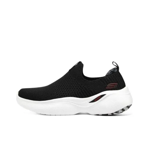 Skechers Arch Fit Низкий Топ Повседневная Обувь Мужская Черный Белый