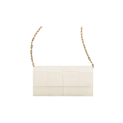 Bottega Veneta Cassette Кошелек из коровьей кожи женский мел белый