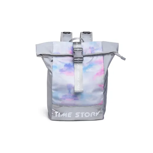 LOVERPUSS Полиэстер Баскетбольная Сумка Рюкзак Большой Унисекс Голографическая Серый
