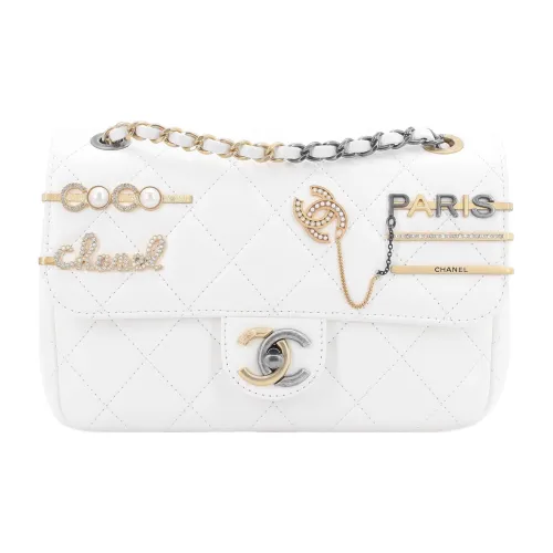 CHANEL 22c Early Spring Овчина Сумка через плечо Сумка на плечо Женская Молочно-белая