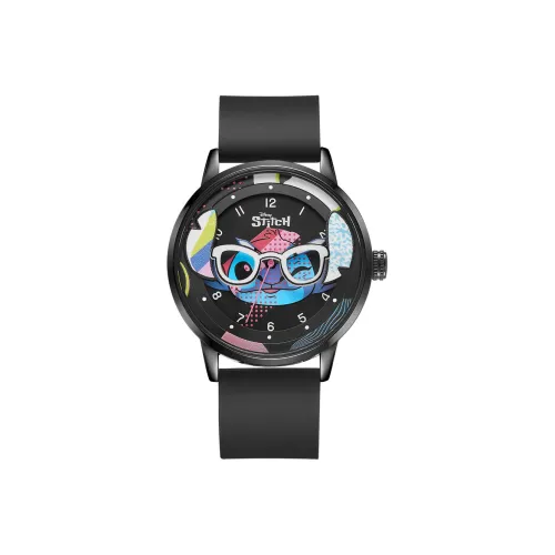 Disney Collection Кварцевый механизм Силиконовый ремешок Часы Унисекс Черный циферблат MK 115825B