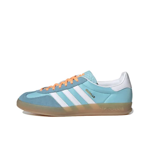 Adidas Originals Gazelle Abrasion Resistant Низкие Кроссовки для скейтбординга Унисекс Синие Белые