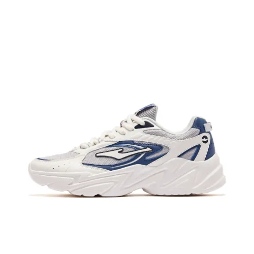 Erke Sunrise Устойчивый к истиранию Дышащий Низкий Топ Повседневные Спортивные Кроссовки Мужские Белый Серый