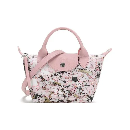 LONGCHAMP Le Pliage Ткань Сумка через плечо Сумка-пельмень Сумка на одно плечо Мини Женская Розовая