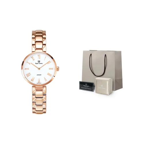 ROYAL CROWN RC Кварцевый механизм Часы Женские Белый Циферблат RC2601S мм