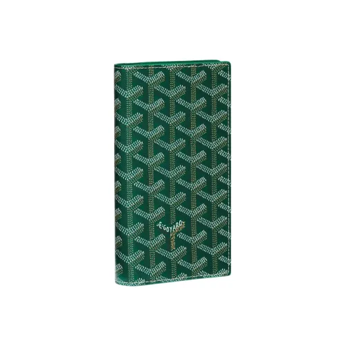 GOYARD SAINT LAMBERT Холст и Кожаный Чехол для телефона Кошелек Мужской Зеленый