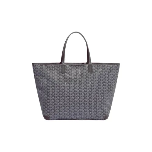 GOYARD Artois Холст и Кожа Тоут Сумка Сумка для покупок Сумка через плечо Сумка Большая Унисекс Серый