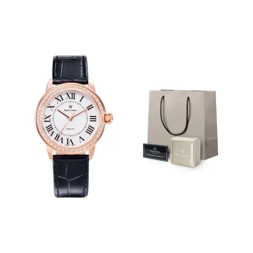 ROYAL CROWN RC Кварцевый механизм Часы Женские Белый Циферблат RC4601P HMB