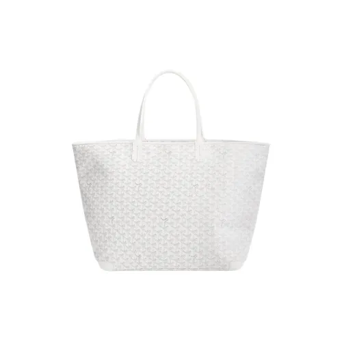 GOYARD Artois Холст и Кожа Тоут Сумка Сумка для покупок Сумка через плечо Сумка Большая Унисекс Белая